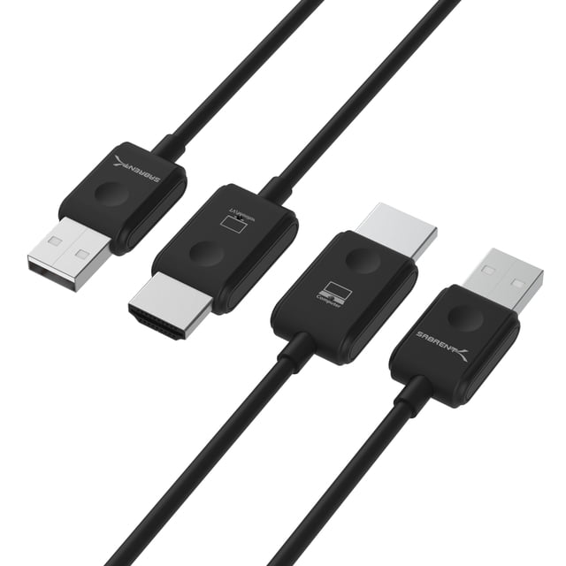 Conjunto de transmisor y receptor de adaptador de pantalla HDMI inalámbrico