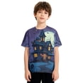 thumbnail image 4 of Grblisyd Halloween Boys Girls Shirts Short Sleeve Soft T-Shirts Pumpkin Ghost Print Tees Tops Clothes for Kids, 4 of 6