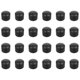 thumbnail image 3 of 24Pcs Foosball Table Pipe Caps Table Football Machine Accessories (Black), 3 of 4