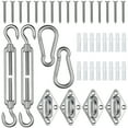 thumbnail image 1 of Yescom Rectangle Sun Shade Sail Hardware Kit 6" 304 Anti-Rust Stainless Steel M6 Accessory 40pcs for Outdoor Canopy, 1 of 11