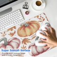 thumbnail image 4 of Thanksgiving Day Large Gaming Mouse Pad Extended Fall Pumpkin Sunflower Desk Mouse Pad with Stitched Edges, Washable, No Slip Water Resist Keyboard Pad for Gamer, Office & Home, 31.5 X 11.8 in, 4 of 7