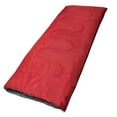 thumbnail image 5 of Cold Weather Hooded Sleeping Bag for Adults, Kids, Homeless, Camping, Indoors & Outdoors in Red 71"L x 30"W, 5 of 6