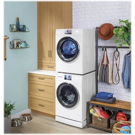 GE - 24" Washer/Dryer Laundry Pedestal - White