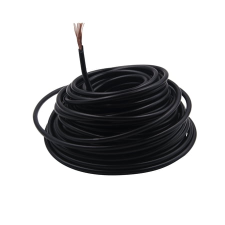 EVERSTART UNIVERSAL 12-GAUGE AUTO WIRE, BLACK WIRE, 12 FEET, LIGHT SWITH TO FUSE BLOCK OR RELAY FOR CAR, ES17B1212