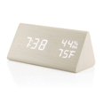 thumbnail image 4 of Despertador OCT17 de madera inteligente LED digital con temperatura y humedad, 4 of 7