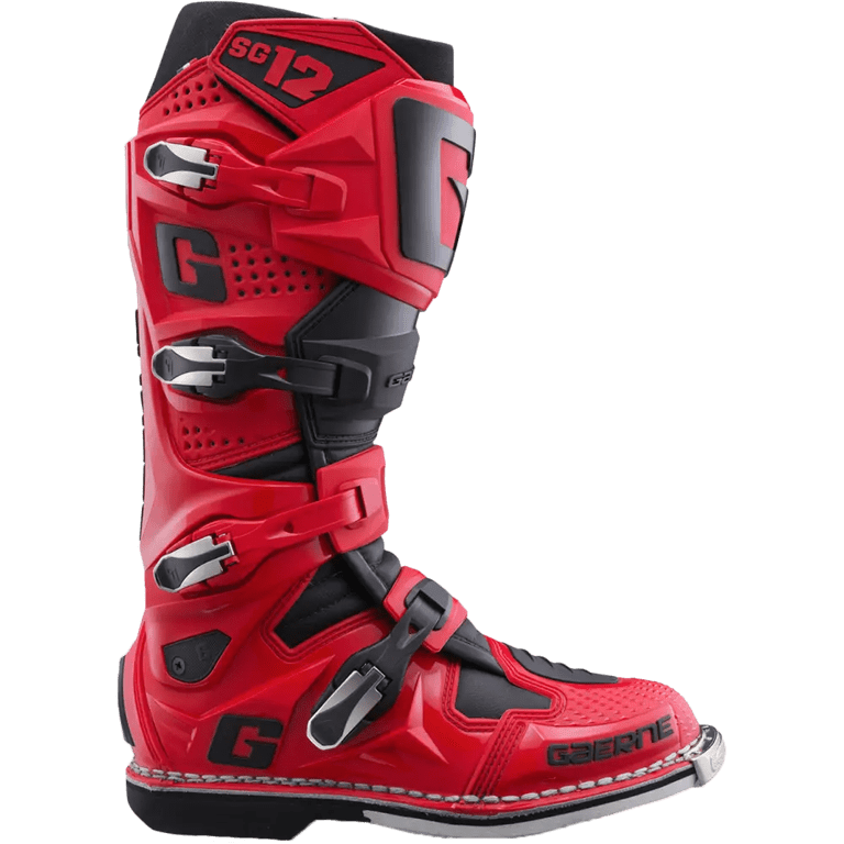 Gaerne SG12 Mens MX Offroad Boots White/Silver 10 USA  display picture 1