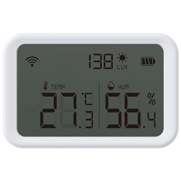 Sensor De Estado De Habitación Inteligente Pantalla Lcd Motorizada Sensor De Iluminación De Humedad De Temperatura Ambiente Controlador De Detección De Control De Estado De Habitación Speravity EL010354-00