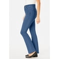 thumbnail image 5 of Woman Within Plus Size Tall Bootcut Stretch Comfort Denim Five-Pocket Jeans, 5 of 6