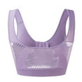 thumbnail image 6 of Daolelai Women's Front Button Sports Bra Underwear Hollow Gathered Beautiful Back Underwear, 6 of 9