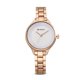 thumbnail image 1 of Reloj de cuarzo informal resistente al agua con banda de acero para mujer de nueva moda (caja en oro rosa, esfera blanca), 1 of 1