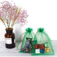 thumbnail image 4 of HRX Package 100pcs Organza Bags Green, 5x7 inch Mesh Drawstring Gift Bags Jewelry Pouches for Christmas Candy Party Gift Small Pouches, 4 of 9