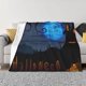 thumbnail image 1 of Manta con estampado de Halloween, calabaza, murciélago, fantasma, bruja y castillo: franela suave para la siesta, colcha, manta para aire acondicionado, tapiz decorativo, alfombras de juego para, 1 of 8