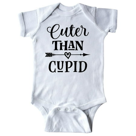 

Inktastic Valentines Day Cuter Than Cupid Gift Baby Boy or Baby Girl Bodysuit