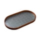thumbnail image 5 of Bandeja de madera para servir, bandeja para refrigerios, bandeja para tazas de té, bandeja de vidrio, bandeja de maquillaje, bandeja de tocador de madera Oval, 5 of 9