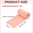 thumbnail image 2 of Waterproof Membrane 17 inch x 150Ft Polyethylene Membrane 213Sq Ft, Orange, 2 of 5