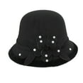 thumbnail image 1 of Chapeau Melon Petit pour Femme, Automne et Hiver, Fleurs, Rond, Décontracté, Style Bassin de Pêcheur, 1 of 3