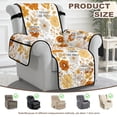 thumbnail image 4 of TSOVTHRID Orange Floral White Print Recliner Covers Recliner Soft Sofa Slipcover Reclining Couch Chair with Pocket Non Slip Lazy Boy Recliner Cover Furniture Protector for Living Room, 4 of 7