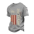 thumbnail image 4 of 250 Years America Shirt - USA 250th Anniversary Flag Short Sleeve Soft Comfort Tees Tops (Toddler 1-2 Years Light Gray), 4 of 8
