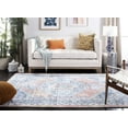thumbnail image 2 of SAFAVIEH Saffron Ethelbert Distressed Oriental Area Rug, Blue/Rust, 3' x 5', 2 of 7