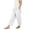 *White, variant on VBVC Women's Cotton Linen Harem Pants,Baggy Pull-On Jogger Bottoms For Women,Ladies Boho Trousers with Pockets,Blue,S-2XL