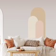 thumbnail image 2 of Clearance Sale!Wall Decals,Modern Solid Color Geometric Arched Wall Sticker,Removable Accent Wall Peel and Stick Headboard Wall Decals for Window Bedroom Living Room Decor, 2 of 7