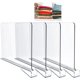 thumbnail image 1 of Desiderio Juego de 4 separadores de estantes, separadores de acrílico transparente de primera calidad para armarios, fáciles de instalar, ropa, lumtens, zapateros lumten, 1 of 5