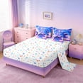 thumbnail image 4 of Manfei Fantasy Sea Turtle Bedding Comforter Set for Girls, Magical Castle Queen Bedding Sets, Stars Reversible 7pcs, 4 of 6