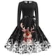thumbnail image 3 of Vestidos Casuales Para Mujer 派对 Moda Femenina Casual Navidad Cuello En V Mujeres Navidad Gráfico Elegante Vestidos Sin Mangas Moda Sexy Floral, 3 of 3