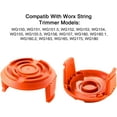 thumbnail image 5 of Carrete de hilo para recortadora duradero para modelos Worx, repuesto de carrete de hilo para bordeadora con alimentación automática para Weed Eater, repuestos de hilo para recortadora para Wg151.5, 5 of 5