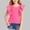 Hot Pink, variant on NAISIBABY Girls T-Shirt with Ruffled Sleeve, Crewneck Summer Fashion Soft Knit Kids Cute Casual Tee Hot Pink Size 12