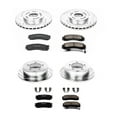thumbnail image 3 of PowerStop Front and Rear Z23 Evolution Sport Carbon-Fiber Ceramic Brake Pad and Drilled & Slotted Rotor Kit Fits: EAGLE MITSUBISHI Select Models K802, 3 of 10