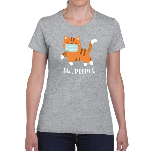 Kitten Doesn't Like People Shaped T-Shirt Women -GoatDeals Designs, Female x-Large