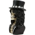 thumbnail image 3 of Ebros Rock Guitarist Sklash Skull Skeleton Bust Miniature Figurine 4.25"H, 3 of 6
