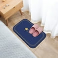thumbnail image 4 of QTBIUQ 19.7X31.5 Inch Household Absorption Entrance Door Mat Bathroom Mat bathroom Water Toilet Quick Drying Diatomaceous Earth Mat Dark Blue, 4 of 6