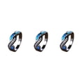 thumbnail image 3 of maskred Copper Vintage Rings Exquisite Craftsmanship For Classic Appeal Fashionable Black Gold Blue 3Set, 3 of 6
