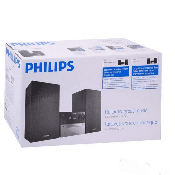 guide Much spectrum Philips BTM2310 Mini Stereo System with Bluetooth (CD, MP3, USB for  Charging, Ukw, 15 Watt) - Black - Walmart.com