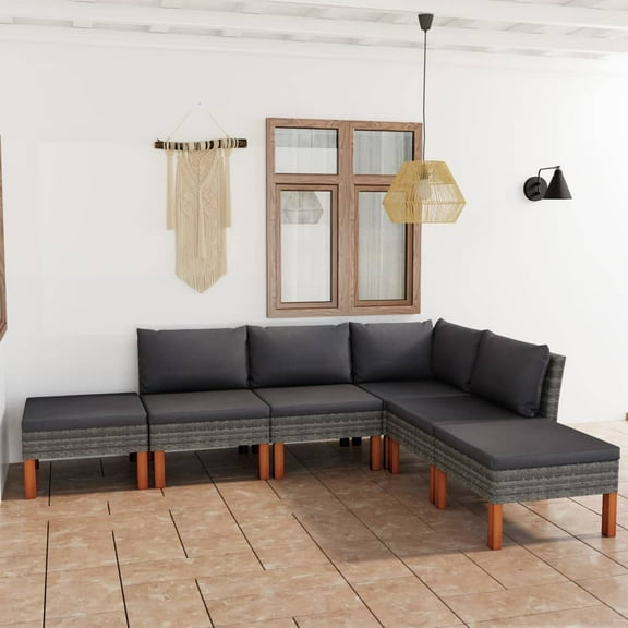 vidaXL Garden Lounge Set Grey