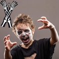 thumbnail image 3 of pares de guantes de esqueleto, guantes de calavera, guantes de dedo completo de brazo largo para Halloween, accesorios para fiestas de disfraces, 3 of 5