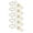 Gold-7, variant on 5Pieces Double Sided Metal Name Card Stand with Metal Clip Desktop Accessory For Efficient Desk Management