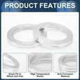 thumbnail image 5 of Unique Bargains Car Wheel Hub Centric Rings Wheels Center Shaft Shock Absorbing Hubrings Aluminum Alloy Silver Tone Durable OD 100.1mm to ID 71.1mm, 5 of 7