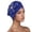 Blue, variant on Women Hat Ruffle Cancer Chemo Turban Wrap Cap Scarf Shawl Mad Hat Men