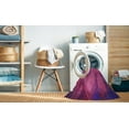 thumbnail image 2 of Ahgly Company Machine Washable Indoor Square Transitional Neon Pink Area Rugs, 8' Square, 2 of 7