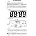 thumbnail image 4 of Reloj LED 3D, reloj de pared reloj despertador digital reloj de mesa electrónico reloj despertador de pared brillantes relojes colgantes, pantalla de 12/24 horas, para la oficina de la sala de estar del dormitorio (azul) oso de fresa Electrónica, 4 of 6