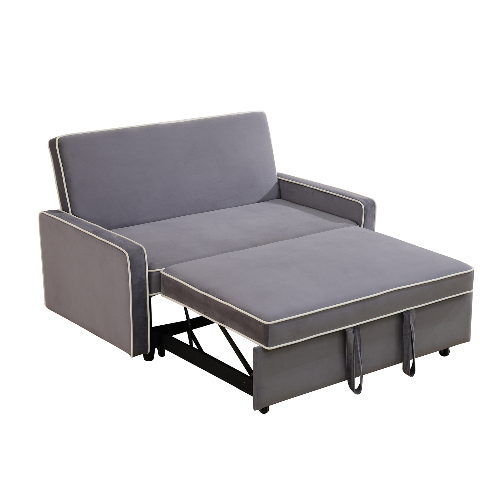 LightGray Microfiber Flannel Living Room Sofabed Comfort apartment Combination sofa bed suitable for living room