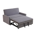 thumbnail image 3 of LightGray Microfiber Flannel Living Room Sofabed Comfort apartment Combination sofa bed suitable for living room, 3 of 6
