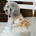 thumbnail image 5 of UDIYO Pet Dog Puppy Bow Gauze Tutu Dress Skirt Cat Sequin Princess Clothes Apparel, 5 of 7