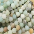 thumbnail image 2 of CHUANK 6mm Amazonite Matte Round Beads Genuine Gemstone Natural Jewelry Making, 2 of 5