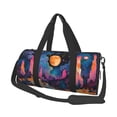 thumbnail image 1 of Fotbe Fantasy Cosmic Landscape Bolsa Deportiva de Lona Plegable con Estampado, Bolsa de Gimnasio con Bolsillo Seco/Húmedo, Bolsa de Viaje Ultraligera de Gran Capacidad, 1 of 6