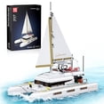 thumbnail image 1 of Kit de Construcción Mould King Catamarán Velero Explorador del Océano 890 piezas, 1 of 7