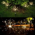 thumbnail image 3 of Outdoor LED Solar Landscape Firework Shape Garden Light Waterproof Spike Lamp(warm light), 3 of 8